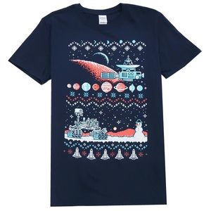 Loot Crate Mars Rover Christmas shirt NWOT